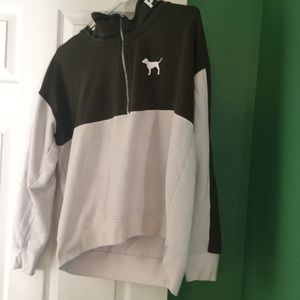 PINK Quarter Zip Pullover Sweatshirt